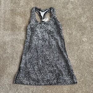 lululemon athletica Black and White Animal Print Racerback Tank